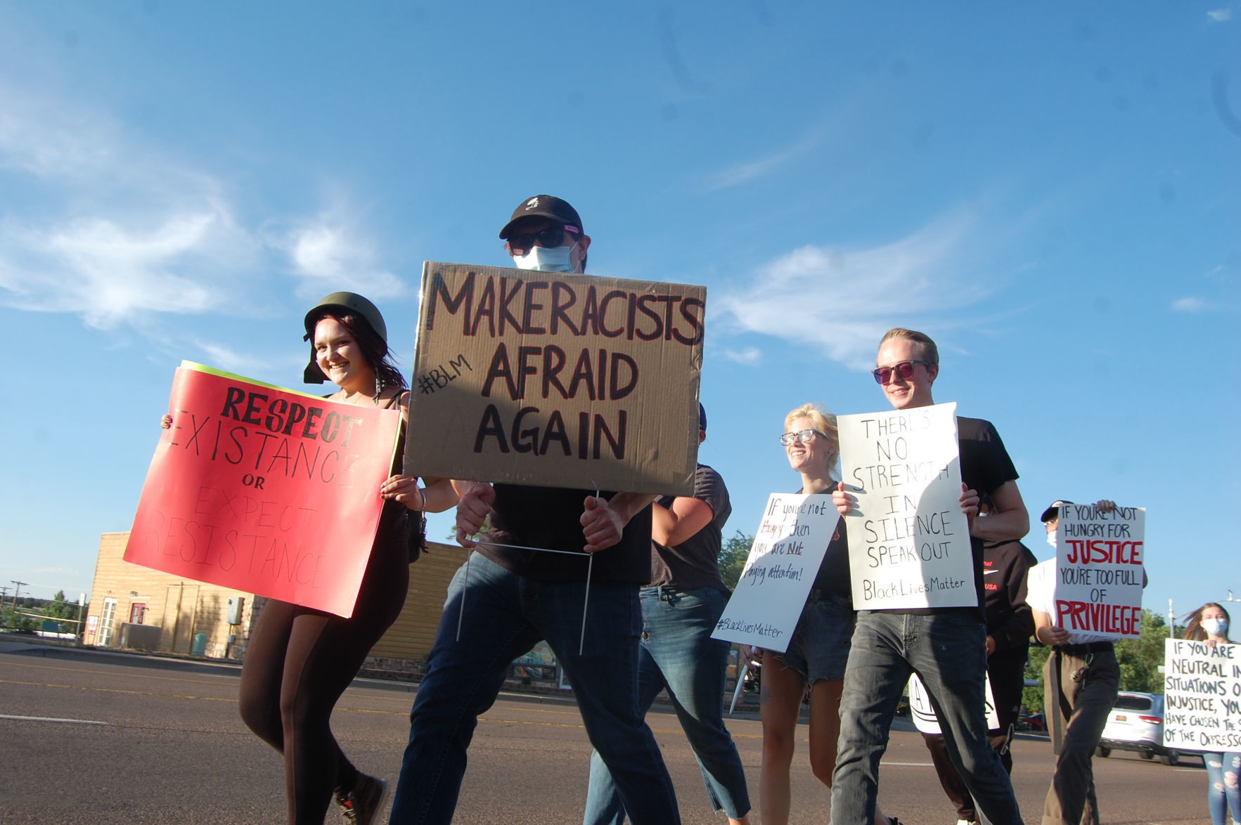 Protesters in Show Low